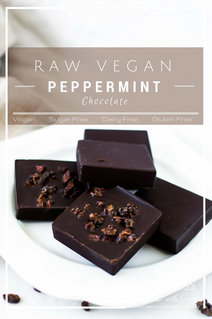 Raw vegan peppermint chocolate