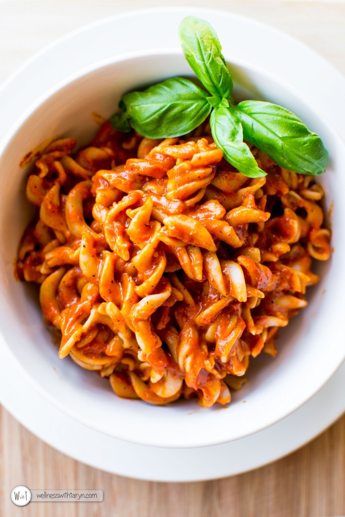 Roasted Red Capsicum, Tomato and Basil Pasta-48