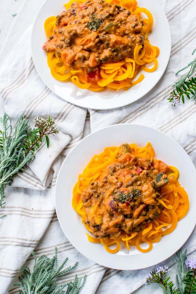 Creamy Vegan Lentil Bolognese-11