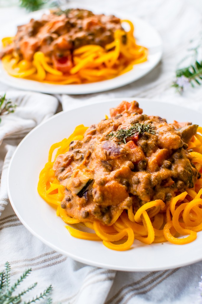 Creamy Vegan Lentil Bolognese-16