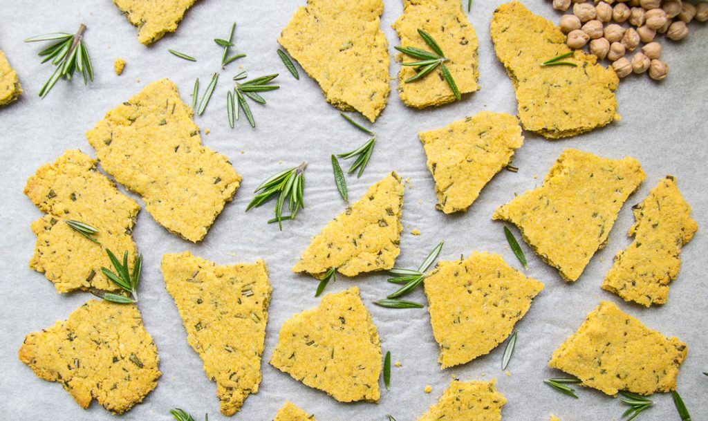 Salted Rosemary Chickpea Crackers Wellness With Taryn