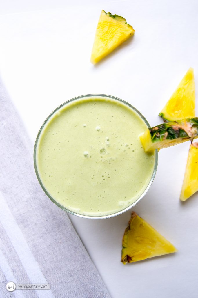 Green-a-Colada Summer Smoothie - Wellness with Taryn